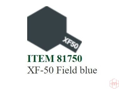 Tamiya - XF-50 Field blue, 10ml, Tamiya X- XF- acrylic paint, Paint, Tools & Materials