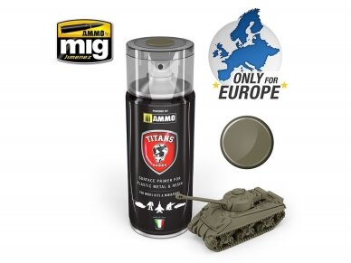 TITANS HOBBY - U.S. OLIVE DRAB MATT PRIMER (грунтовка) 400ml, 120