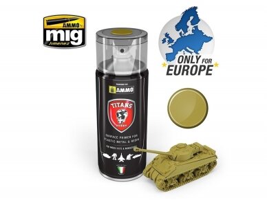 TITANS HOBBY - DESERT YELLOW MATT PRIMER (грунтовка) 400ml, 111