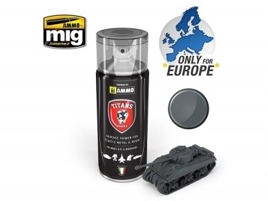 TITANS HOBBY - PANZERGRAU MATT PRIMER (teraga krunt) 400ml, 112