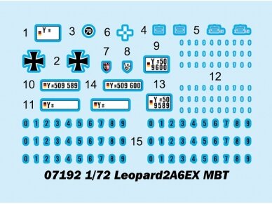 Trumpeter - Leopard 2A6EX main battle tank, export variant, 1/72, 07192 10