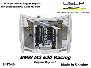 USCP - BMW M3 E30 Racing Engine Bay Super Detail set, 1/24, 24T040