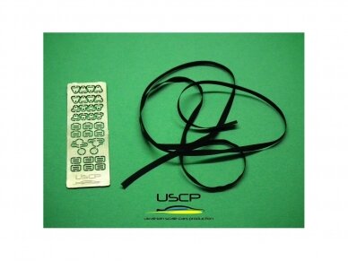 USCP - Racing Seatbelts PE set Black, 1/24, 24A015