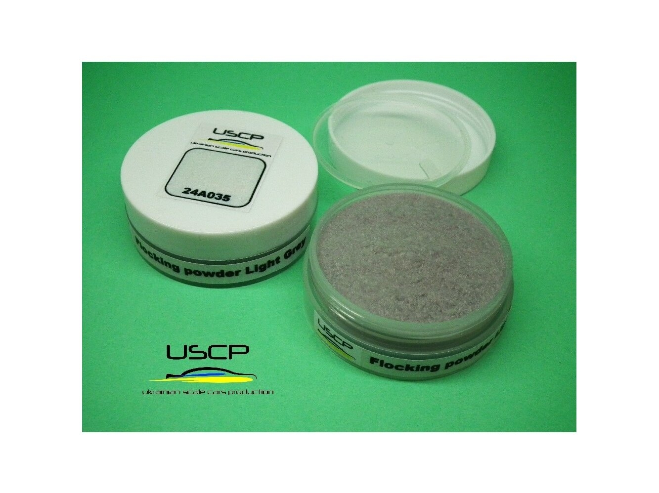 Flocking Powder Beige (30ml) Ukrainian Scale Cars Production (USCP) -24A036