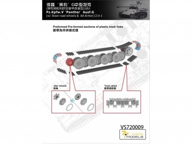 VESPID MODELS - Panther Pz.Kpfw. V Ausf. G (w/Steel road wheels & AA Armour), 1/72, 720009 6