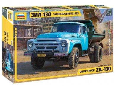 Zvezda - ZIL-130 Dump Truck with MMZ-555 Body, 1/43, 43004